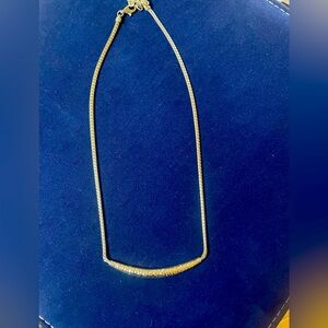 Authentic John Hardy 16 to 18” adjustable necklace with hammered crescent.